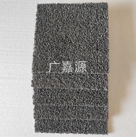 通孔泡沫铝 吸声、消声环保装饰新材料 开孔发泡铝 广嘉源GJY-AL0802